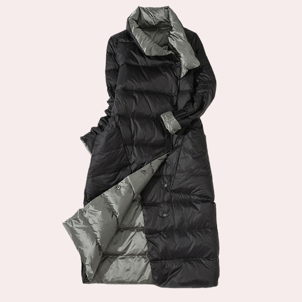 Mune | Women's Long Winter Jacket Made of Down with High Collar
