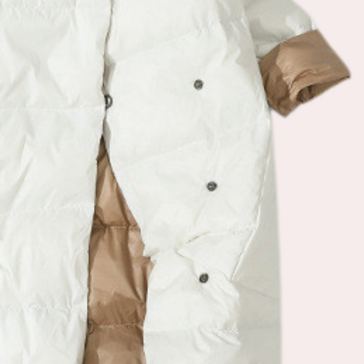 Mune | Women's Long Winter Jacket Made of Down with High Collar
