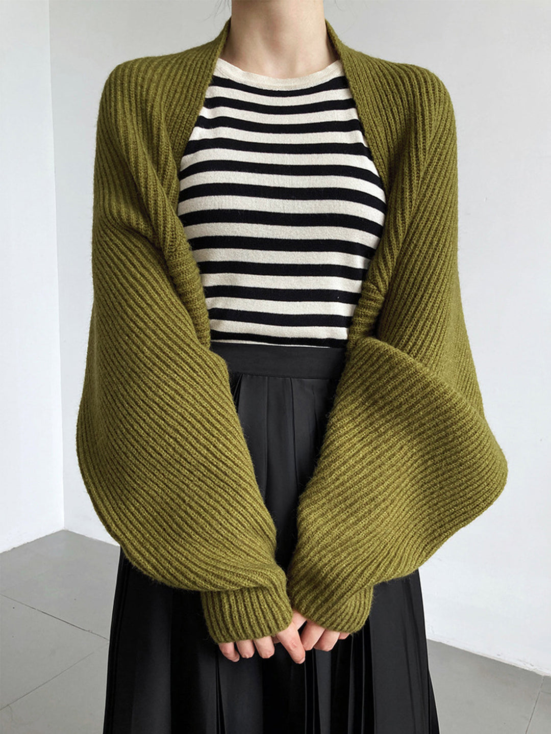 Mune | Women's Knit Open Cardigan with Long Sleeves
