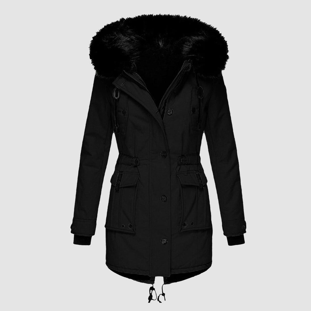 Mune | Elegant Winter Parka with Faux Fur Hood