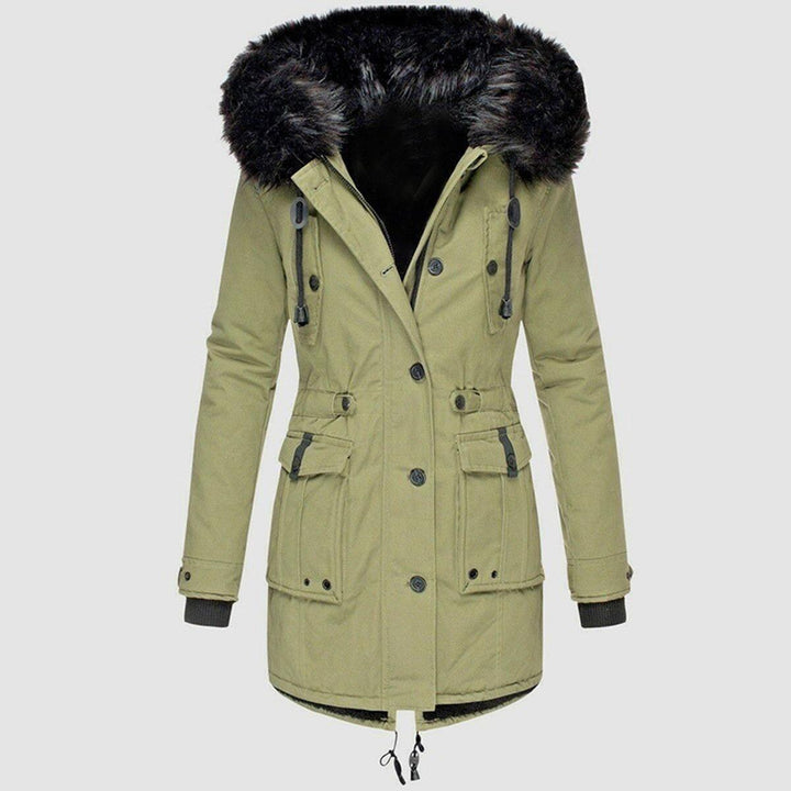 Mune | Elegant Winter Parka with Faux Fur Hood