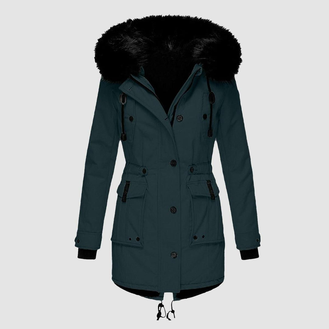 Mune | Elegant Winter Parka with Faux Fur Hood