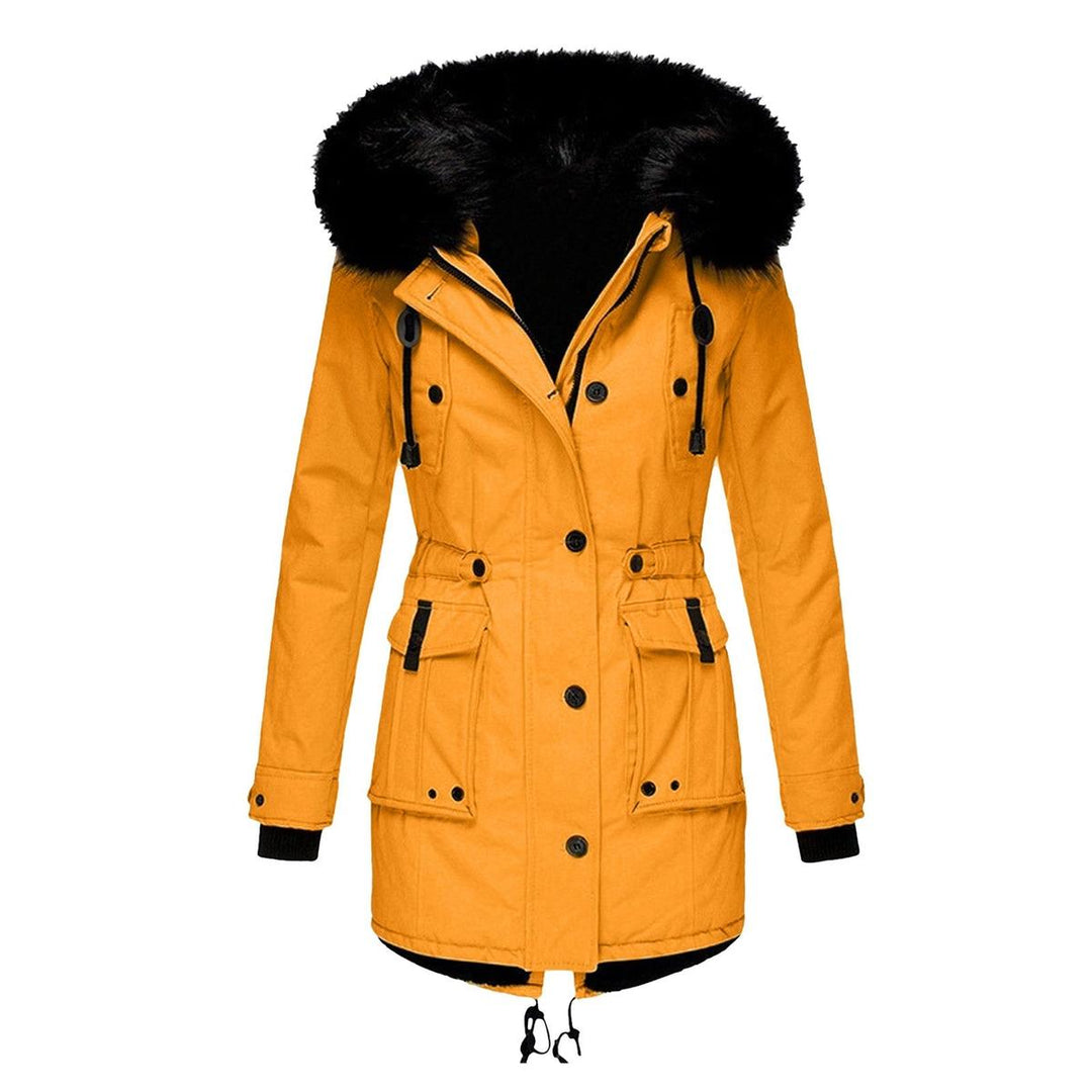 Mune | Elegant Winter Parka with Faux Fur Hood