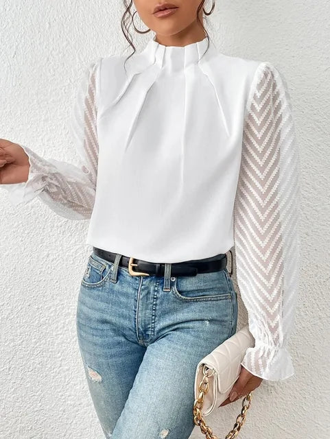 Mune | Elegant Long Sleeve Blouse