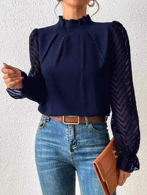 Mune | Elegant Long Sleeve Blouse