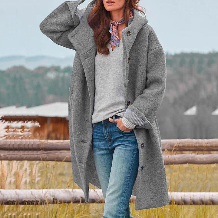Mune | Elegant Women's Windproof Hooded Coat