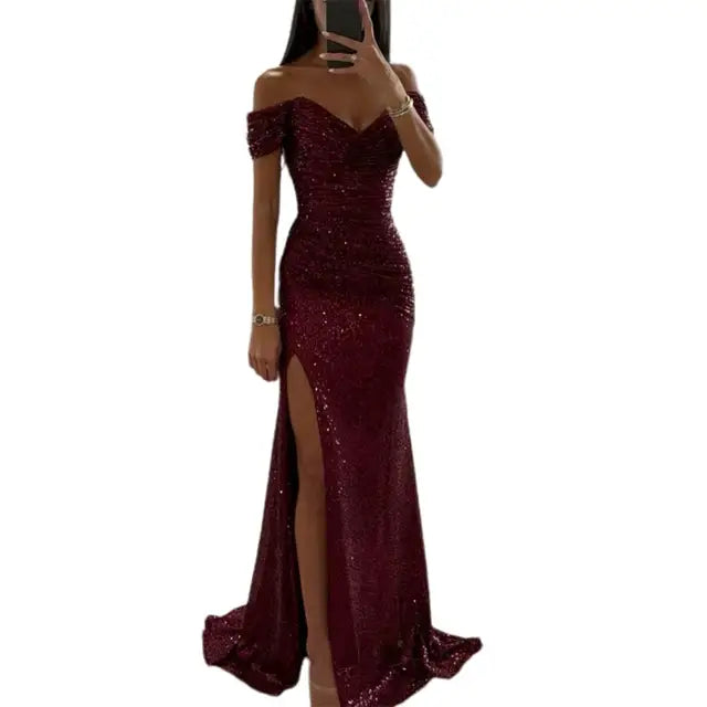 Mune | Elegant evening dress with V-neck