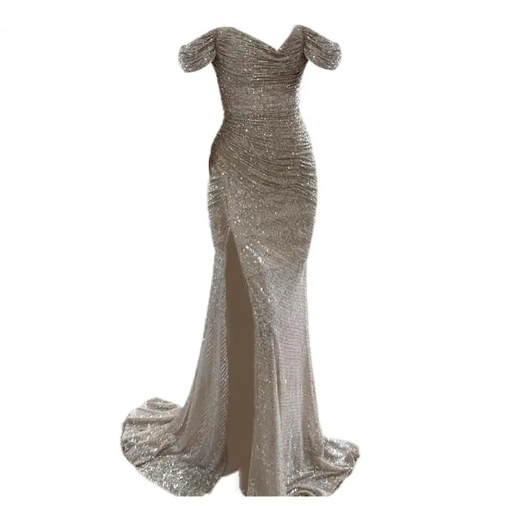 Mune | Elegant Evening Dress With V-Neck