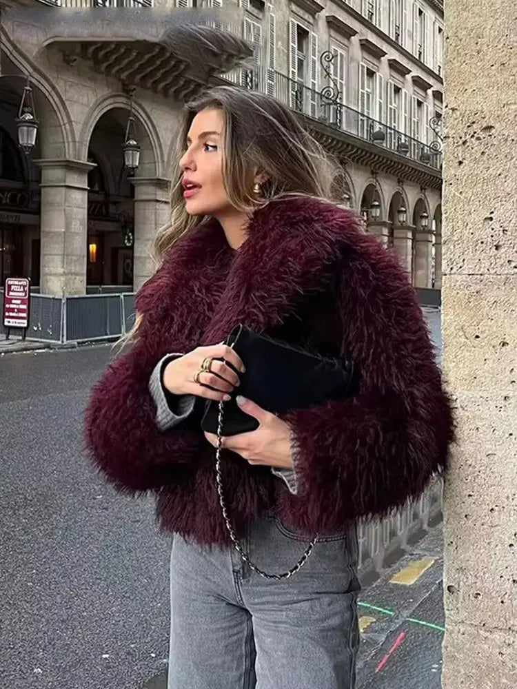 Mune | Women's Coat Winter Long Faux Fur Coat