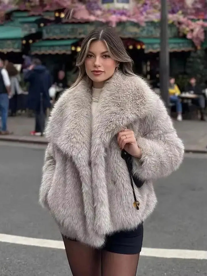 Mune | Women's Coat Winter Long Faux Fur Coat