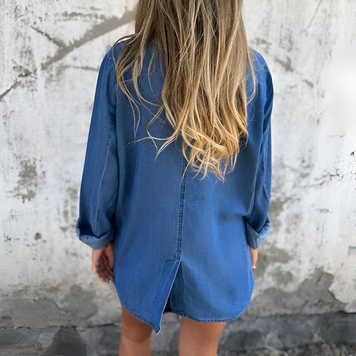 Mune | Women's Long Jacket with Buttons and Pockets