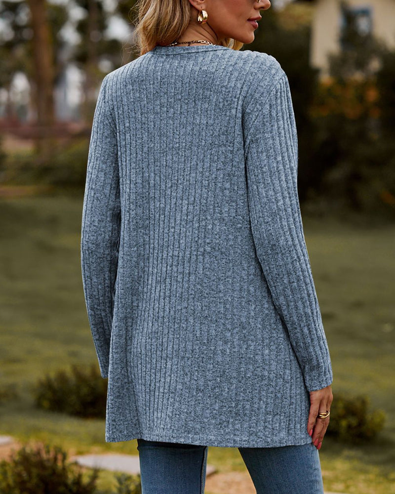 Mune | Women's Long Knitted Cardigan with Buttons
