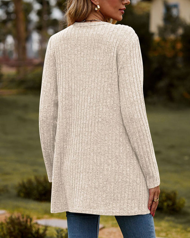 Mune | Women's Long Knitted Cardigan with Buttons
