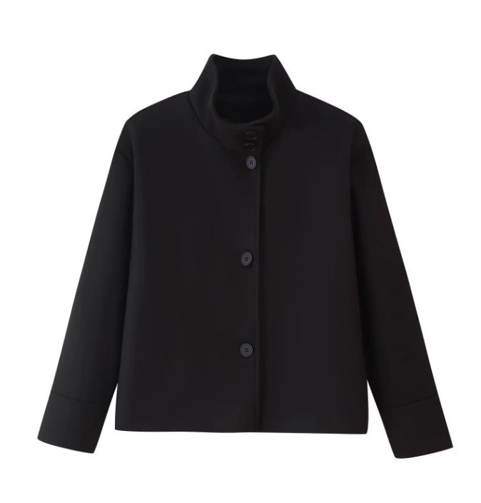 Mune | Women's jacket with button closure and stand-up collar
