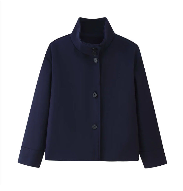 Mune | Women's jacket with button closure and stand-up collar