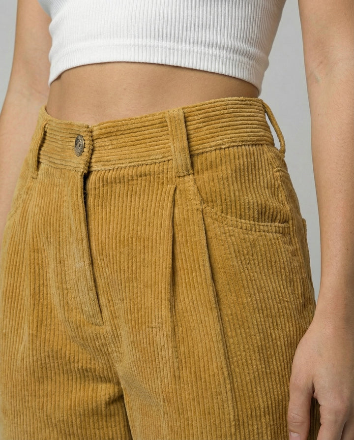Casual Comfort Cord Pants Women | Mune Fashion