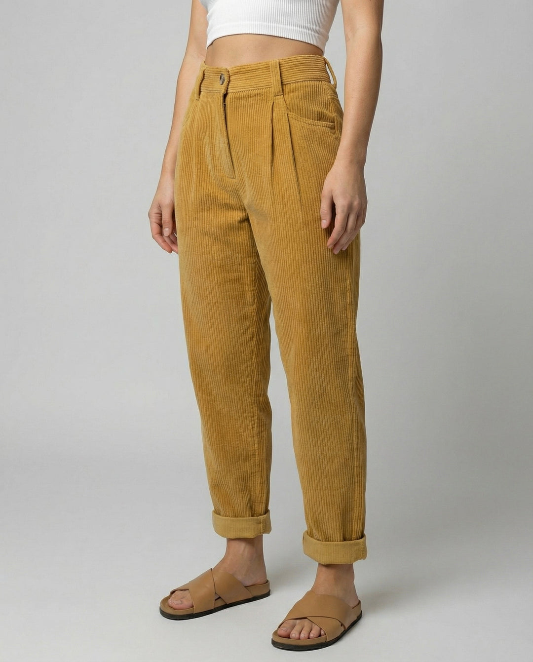 Casual Comfort Cord Pants Women | Mune Fashion