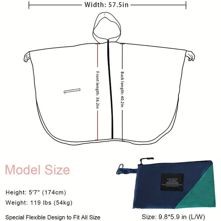 Mune | Waterproof Raincoat with Hood - For Rainy Days & Outdoor Adventures