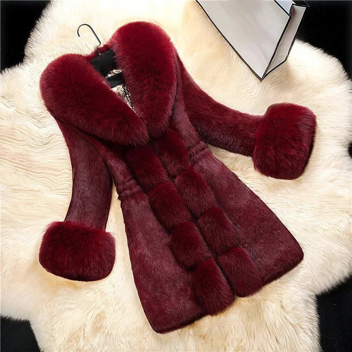 Mune | Winter Long with Contrast Collar for Women Ideal for The Cold Season