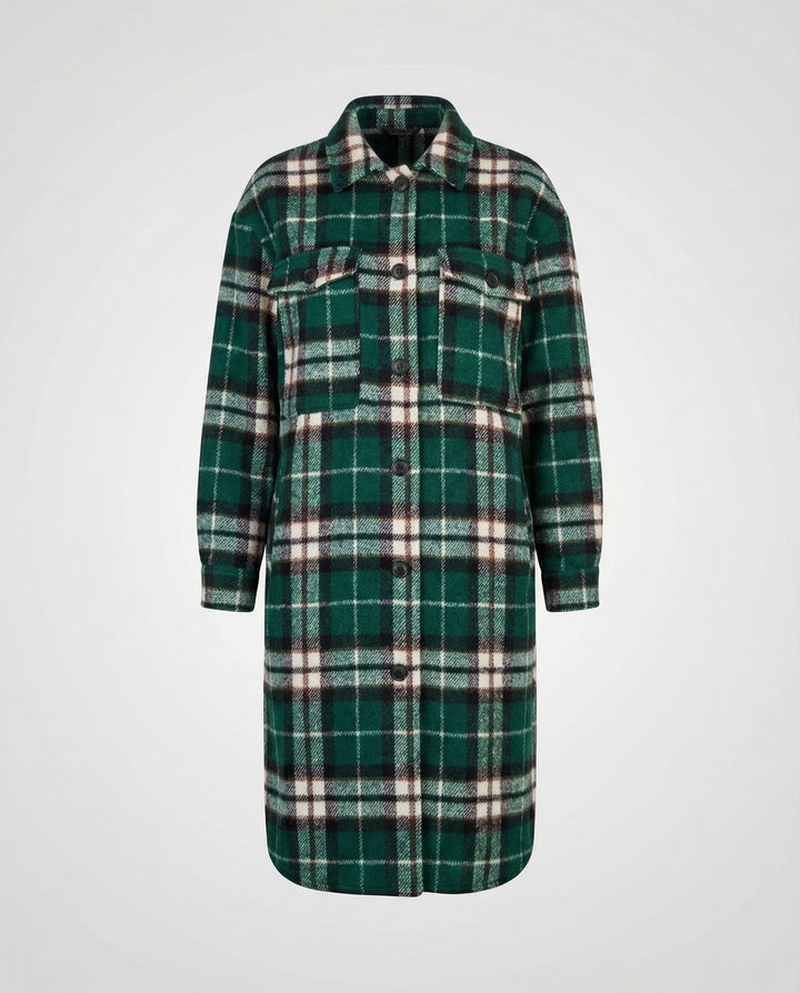 Checked Women's Coat Autumn Elegant