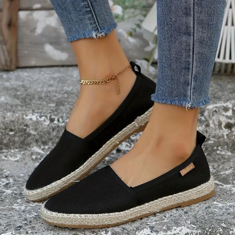 Mune Fashion Women's Espadrilles Slip-On Canvas Flat Summer