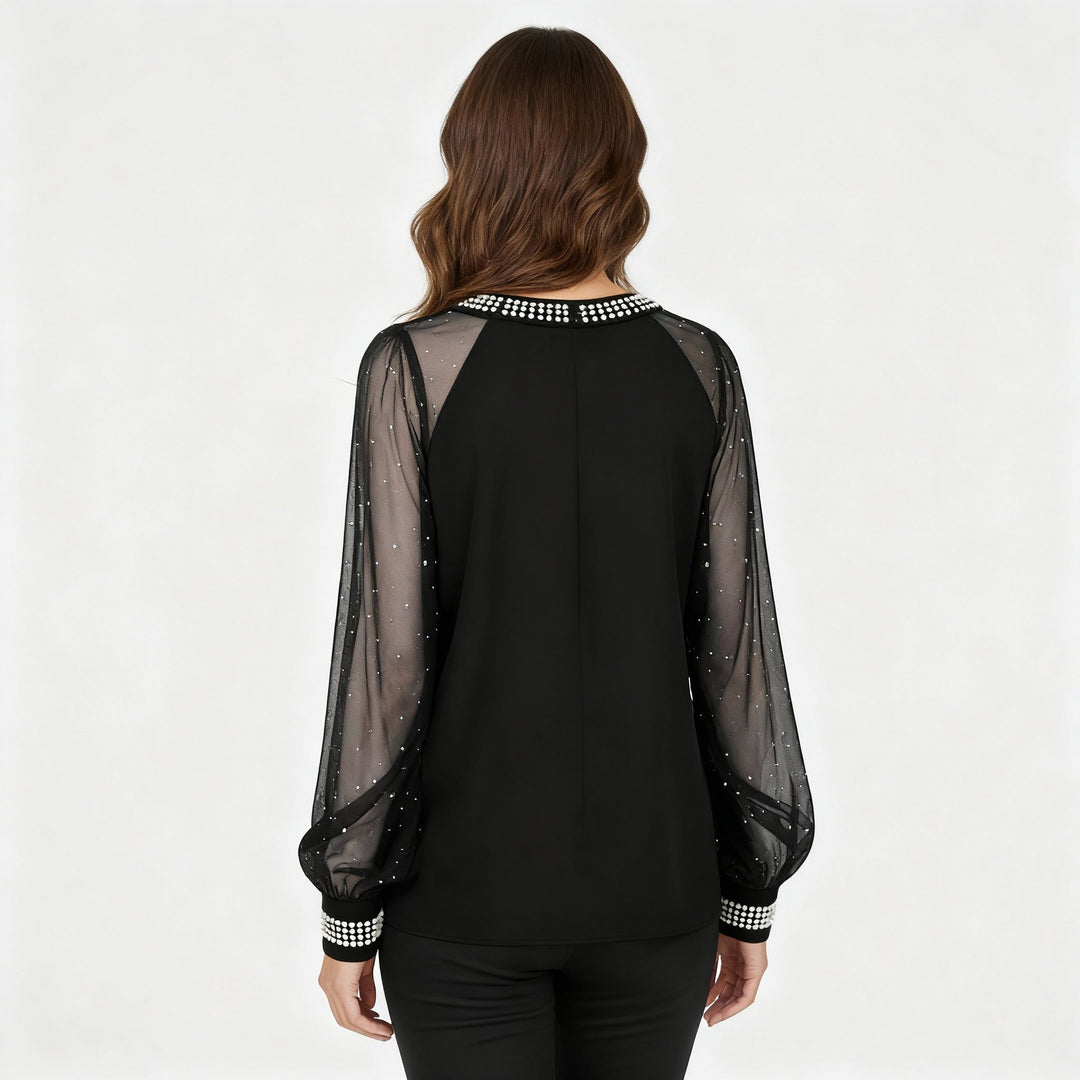 Mesh Sequin Women's Top