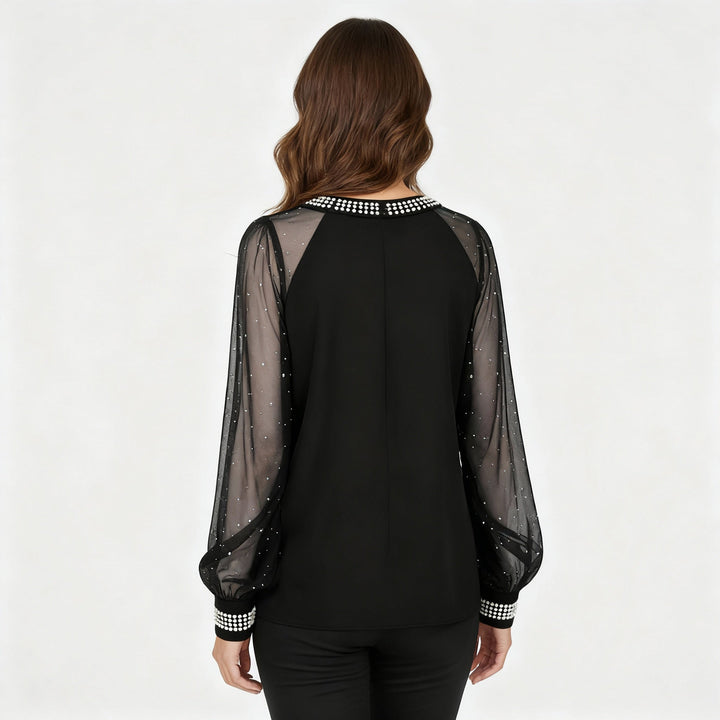 Mesh Sequin Women's Top