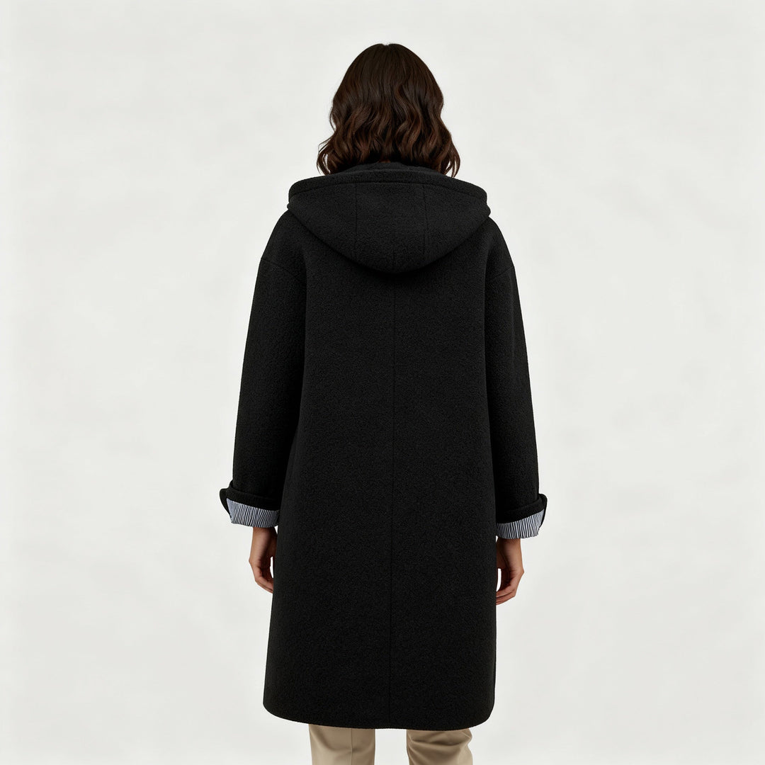 Elegant Winter Coat Women Comfort Long Coat Fleece