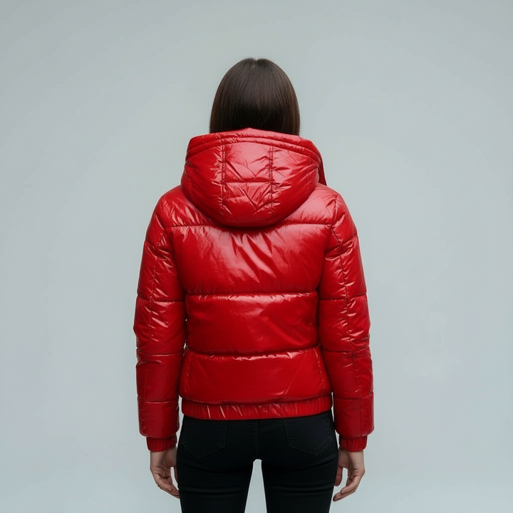 Mune | Insulated Shiny Hooded Women's Winter Jacket