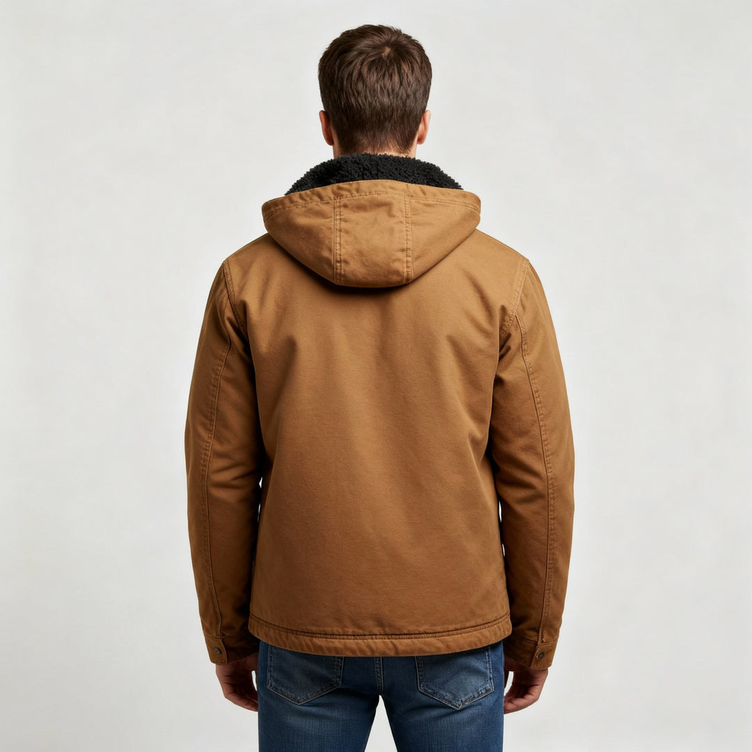 Functional Waterproof Outdoor Winter Parka Jacket With Hood Polyester
