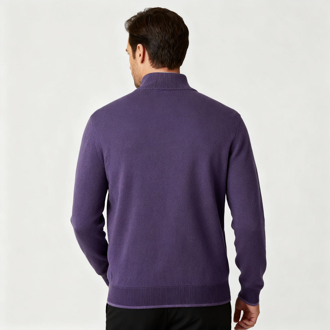 Elegant Merino Comfort Sweater Women Zipper Modern Knitwear
