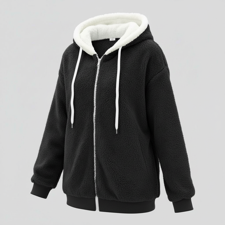Extra warm teddy hooded sweater