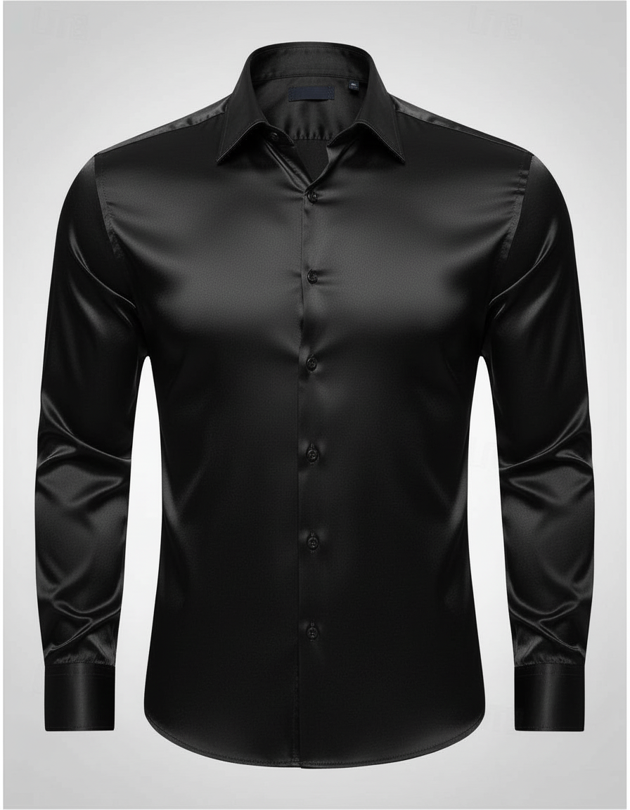 Elegant men's silk shirt