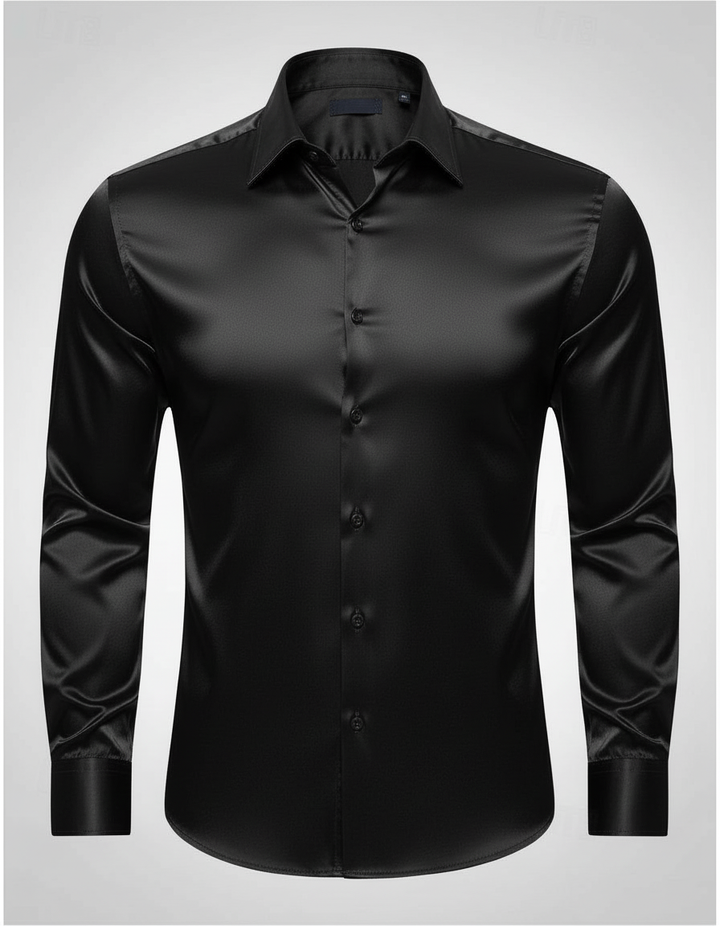 Elegant men's silk shirt