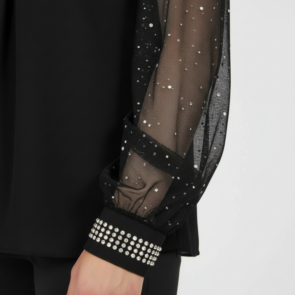 Mesh Sequin Women's Top