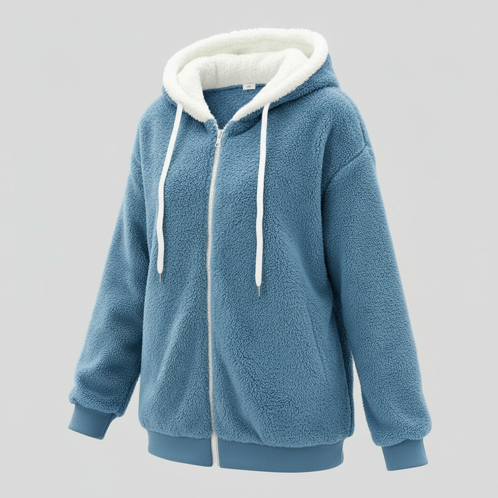 Extra warm teddy hooded sweater