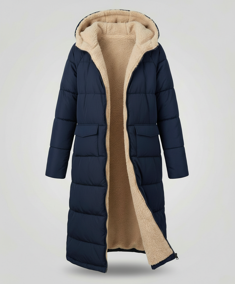 Reversible Long Women's Puffer Jacket