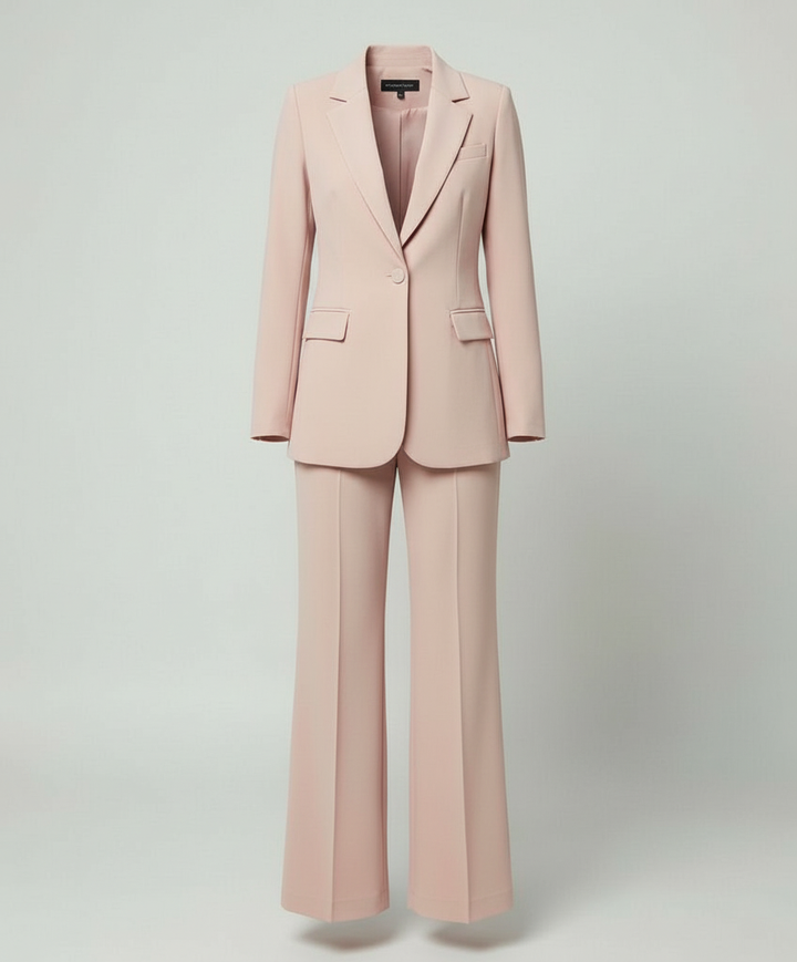 Mune Fashion | Women's Suit 2-piece - Elegant Blazer and Wide Leg Pants Set