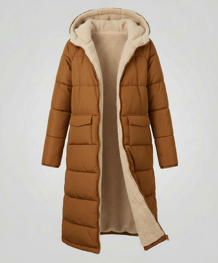 Reversible Long Women's Puffer Jacket