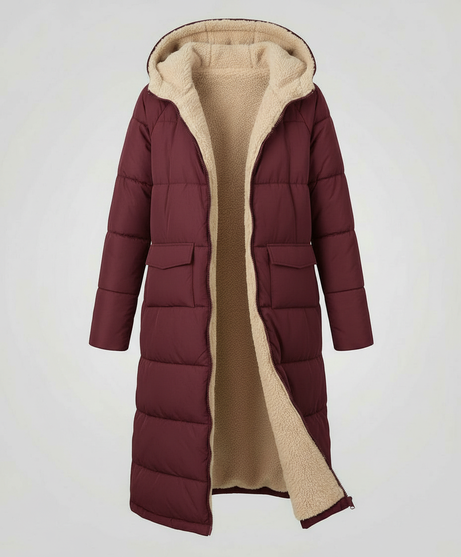 Reversible Long Women's Puffer Jacket