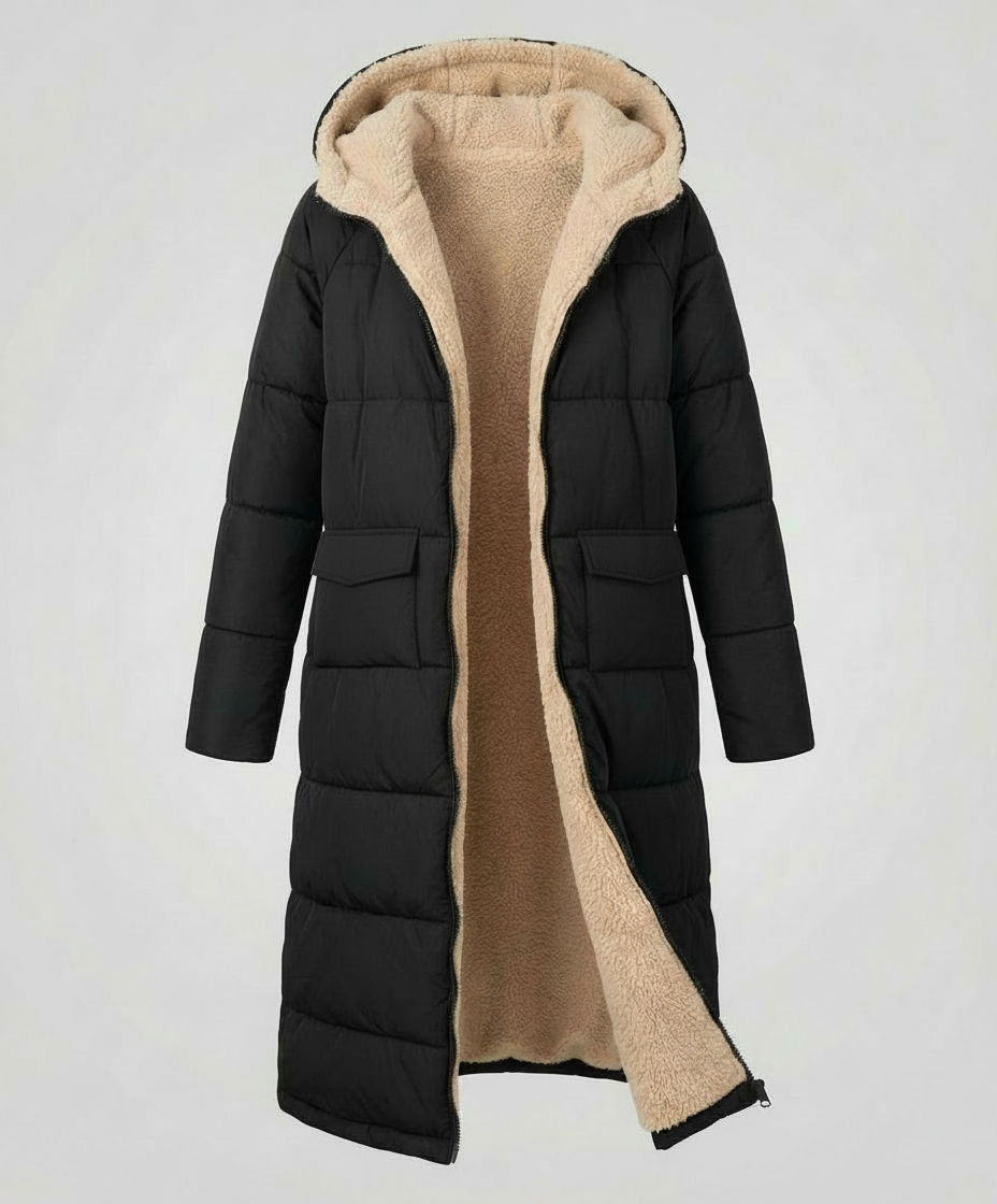 Reversible Long Women's Puffer Jacket