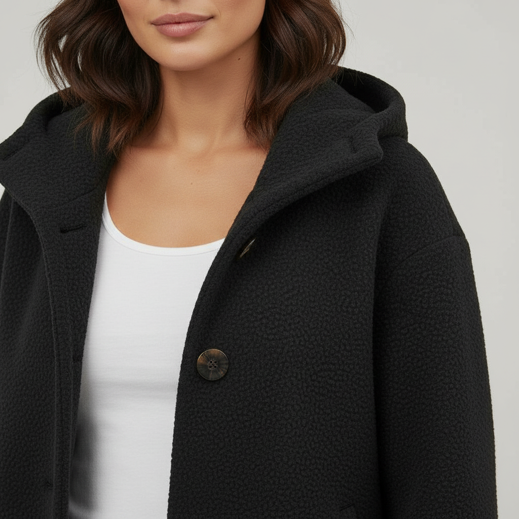 Elegant Winter Coat Women Comfort Long Coat Fleece