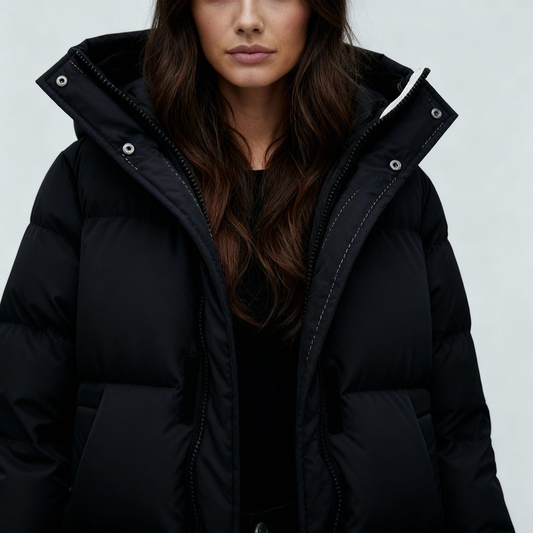 Windproof Long Winter Jacket Women