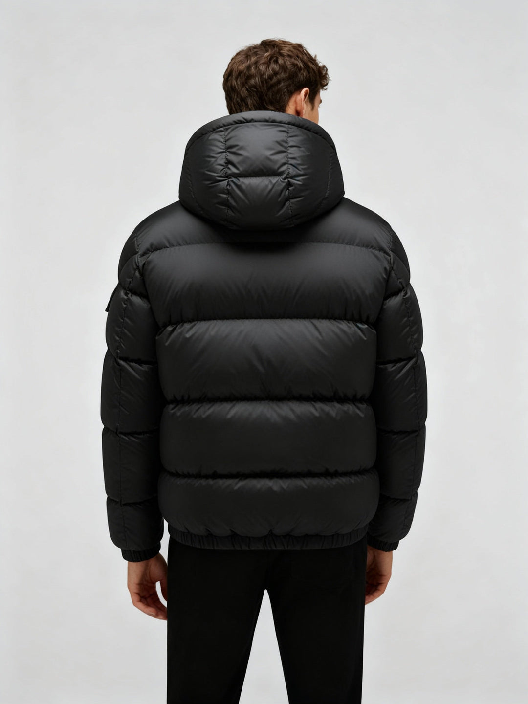 Men's puffer jacket made of duck feathers with warmth & hood | Mune Fashion