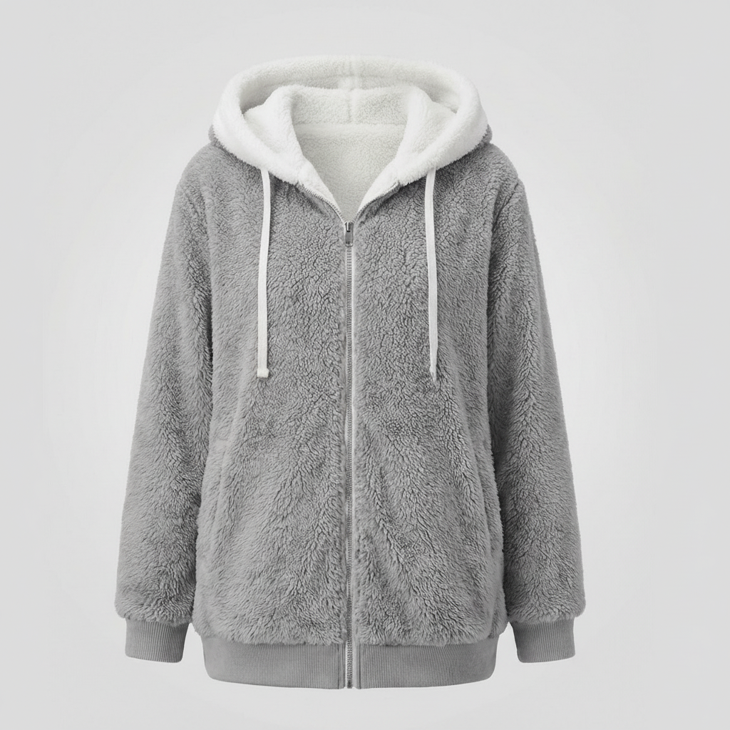 Oversized Teddy jacket women