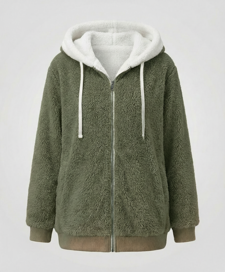 Oversized Teddy jacket women