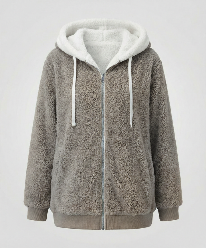 Oversized Teddy jacket women