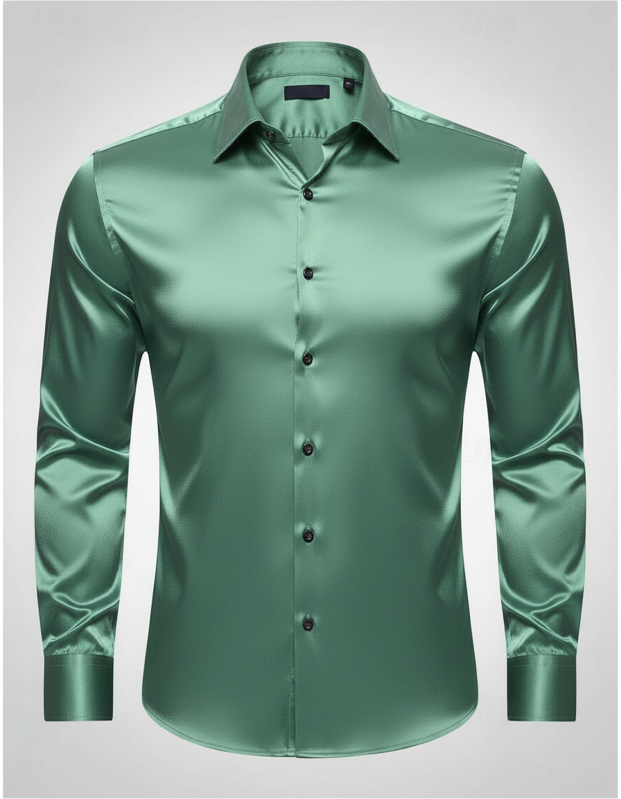 Elegant men's silk shirt