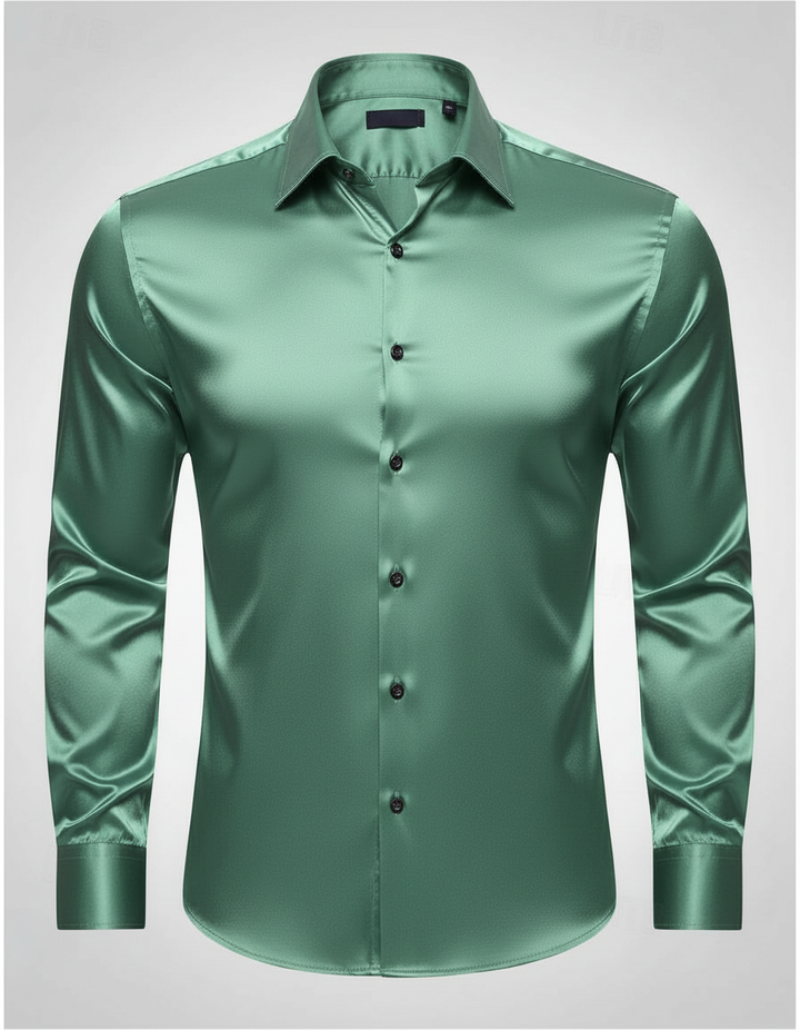 Elegant men's silk shirt