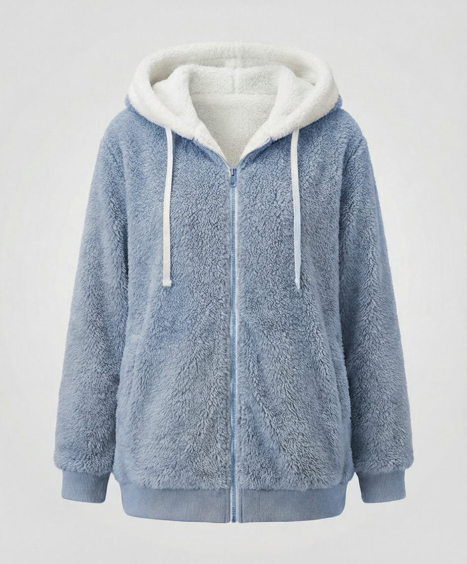Oversized Teddy jacket women